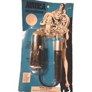 Vintage Mura DX-132b 500 Ohms Dynamic Microphone In Original Package
